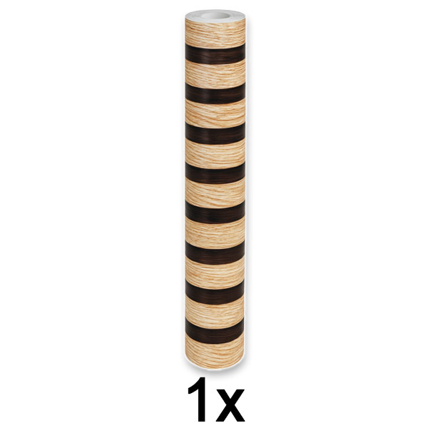 1x Elegante adhesivo de pared con efecto madera | LINEWALL