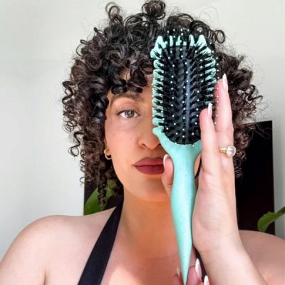 Cepillo desenredante y definidor de rizos para cabello ondulado y rizado (23 × 6,5 cm) | CURLISTA